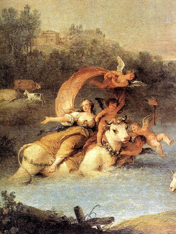 ZUCCARELLI  Francesco The Rape of Europa (detail) oil painting picture